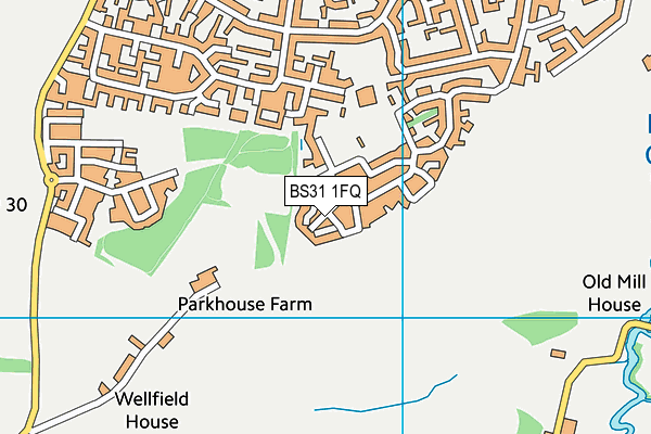 BS31 1FQ map - OS VectorMap District (Ordnance Survey)