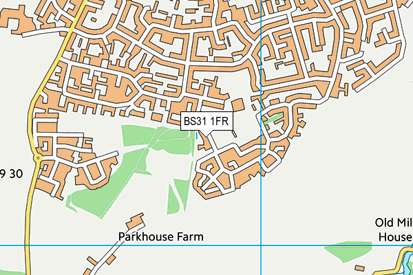 BS31 1FR map - OS VectorMap District (Ordnance Survey)