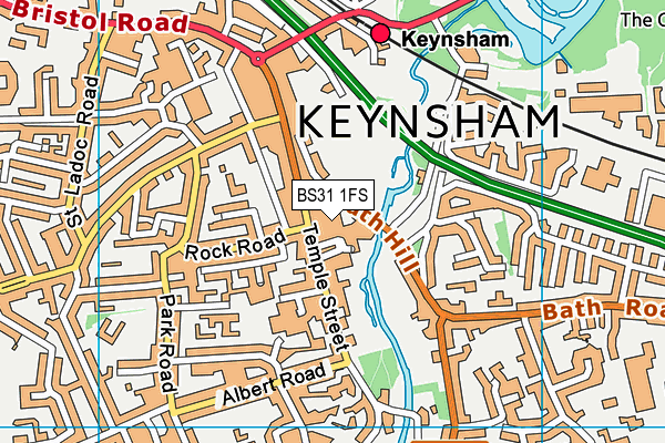 BS31 1FS map - OS VectorMap District (Ordnance Survey)