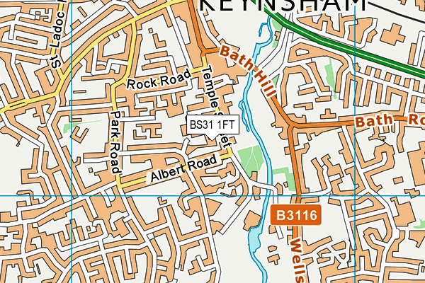 BS31 1FT map - OS VectorMap District (Ordnance Survey)