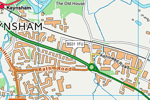 BS31 1FU map - OS VectorMap District (Ordnance Survey)