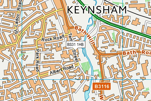 BS31 1HB map - OS VectorMap District (Ordnance Survey)