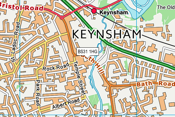 Map of KEYNSHAM PROPERTY MANAGEMENT SERVICES LIMITED at district scale