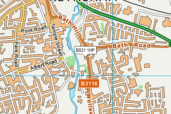 BS31 1HP map - OS VectorMap District (Ordnance Survey)