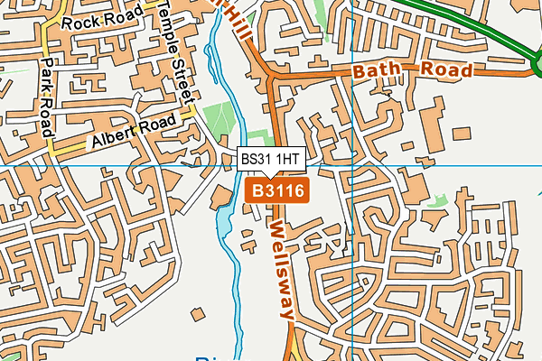 BS31 1HT map - OS VectorMap District (Ordnance Survey)