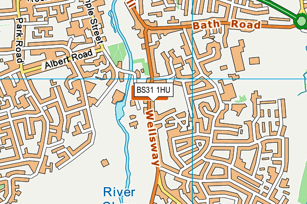 Keynsham Cricket Club map (BS31 1HU) - OS VectorMap District (Ordnance Survey)