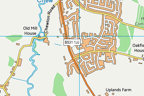 BS31 1JJ map - OS VectorMap District (Ordnance Survey)