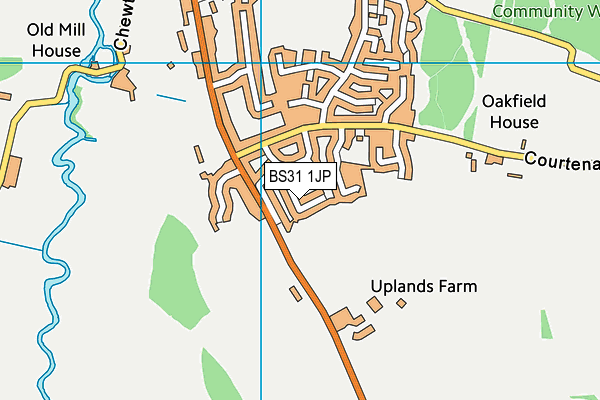 BS31 1JP map - OS VectorMap District (Ordnance Survey)