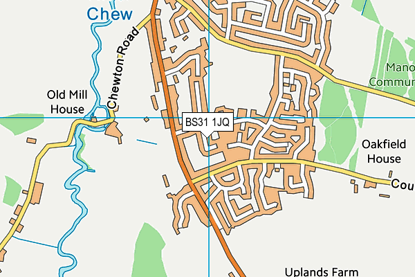 BS31 1JQ map - OS VectorMap District (Ordnance Survey)