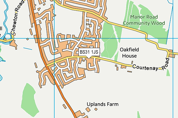 BS31 1JS map - OS VectorMap District (Ordnance Survey)