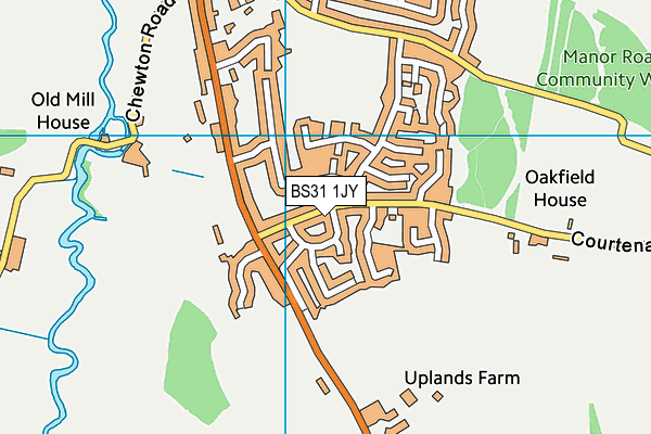 BS31 1JY map - OS VectorMap District (Ordnance Survey)