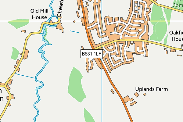 BS31 1LF map - OS VectorMap District (Ordnance Survey)