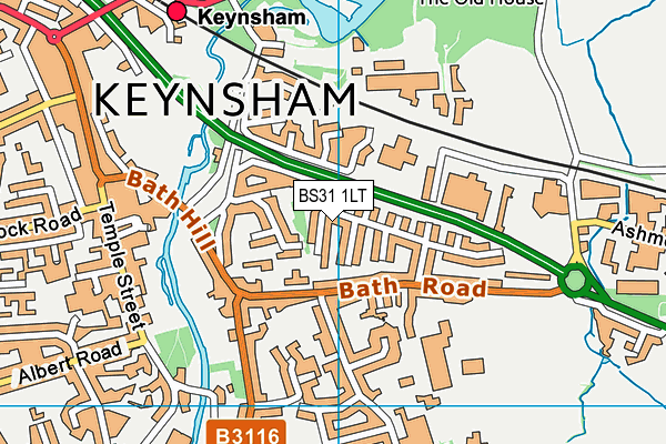 BS31 1LT map - OS VectorMap District (Ordnance Survey)