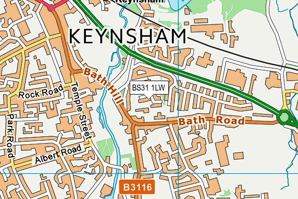 BS31 1LW map - OS VectorMap District (Ordnance Survey)