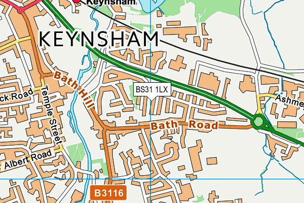 BS31 1LX map - OS VectorMap District (Ordnance Survey)