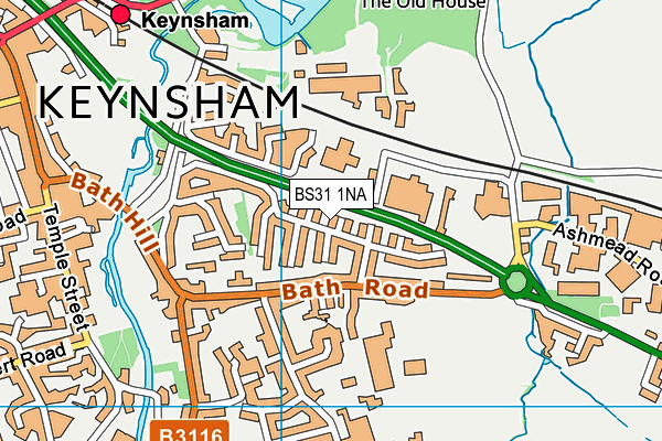 BS31 1NA map - OS VectorMap District (Ordnance Survey)