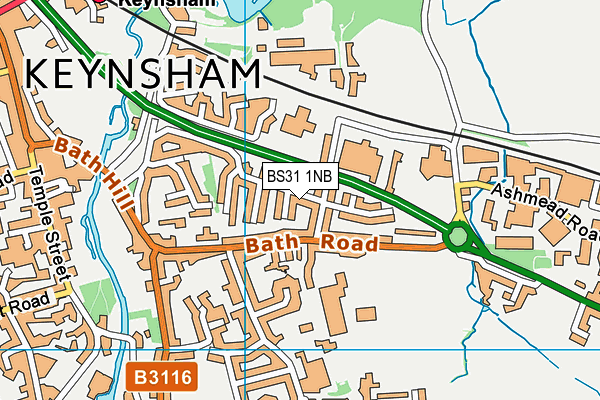 BS31 1NB map - OS VectorMap District (Ordnance Survey)