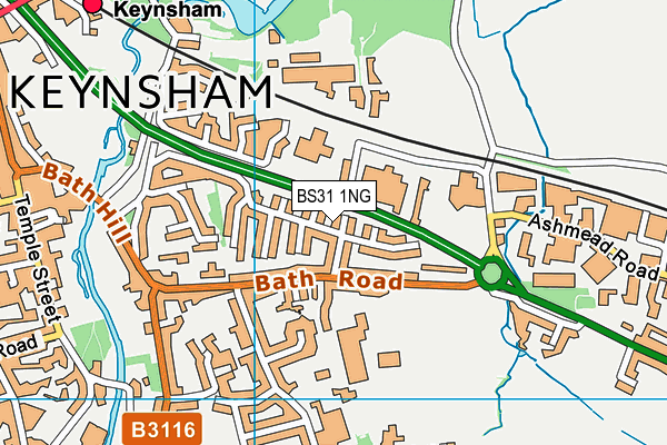 BS31 1NG map - OS VectorMap District (Ordnance Survey)