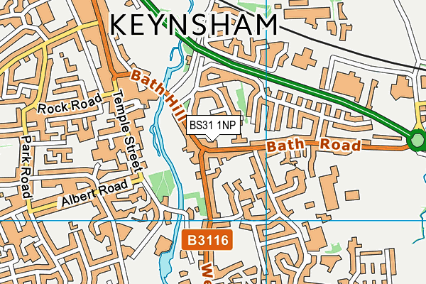 BS31 1NP map - OS VectorMap District (Ordnance Survey)