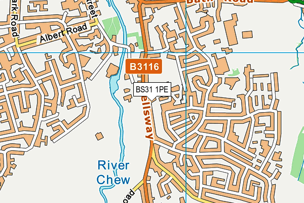 BS31 1PE map - OS VectorMap District (Ordnance Survey)
