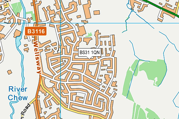 BS31 1QN map - OS VectorMap District (Ordnance Survey)