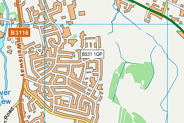 BS31 1QP map - OS VectorMap District (Ordnance Survey)