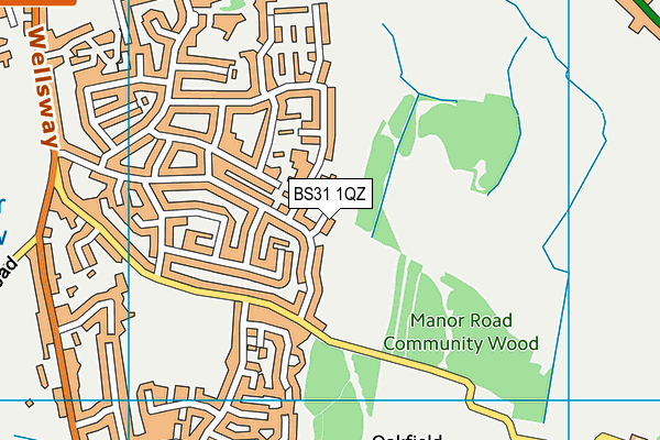 BS31 1QZ map - OS VectorMap District (Ordnance Survey)