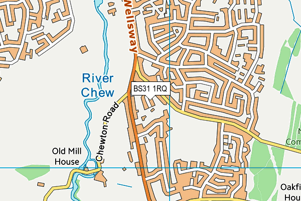 BS31 1RQ map - OS VectorMap District (Ordnance Survey)