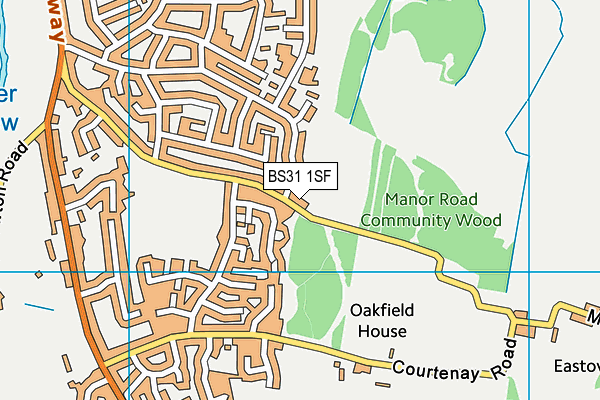 BS31 1SF map - OS VectorMap District (Ordnance Survey)