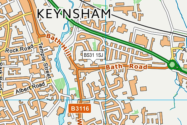 BS31 1SJ map - OS VectorMap District (Ordnance Survey)