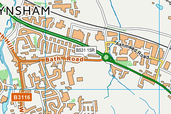 BS31 1SR map - OS VectorMap District (Ordnance Survey)