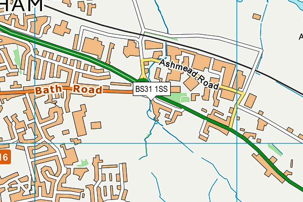 BS31 1SS map - OS VectorMap District (Ordnance Survey)