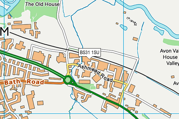 BS31 1SU map - OS VectorMap District (Ordnance Survey)