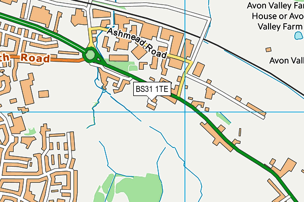 BS31 1TE map - OS VectorMap District (Ordnance Survey)