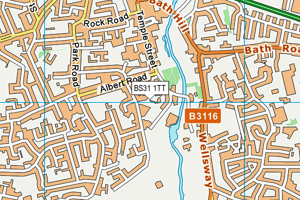 BS31 1TT map - OS VectorMap District (Ordnance Survey)