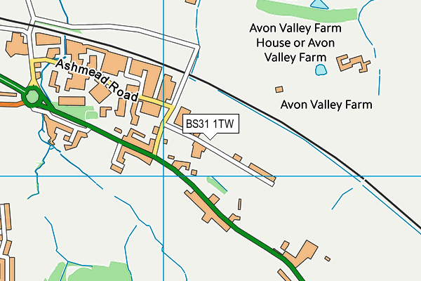 BS31 1TW map - OS VectorMap District (Ordnance Survey)