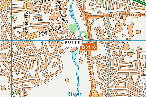 BS31 1UL map - OS VectorMap District (Ordnance Survey)