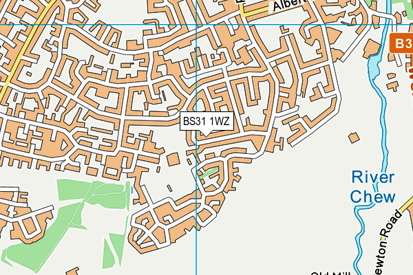BS31 1WZ map - OS VectorMap District (Ordnance Survey)