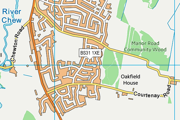 BS31 1XE map - OS VectorMap District (Ordnance Survey)