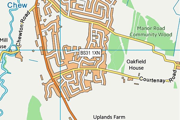 BS31 1XN map - OS VectorMap District (Ordnance Survey)
