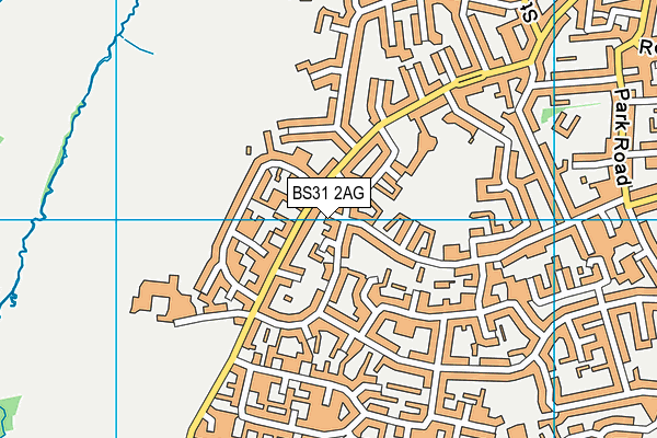 BS31 2AG map - OS VectorMap District (Ordnance Survey)