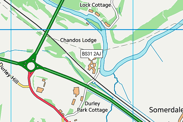 BS31 2AJ map - OS VectorMap District (Ordnance Survey)