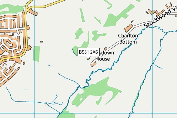 BS31 2AS map - OS VectorMap District (Ordnance Survey)