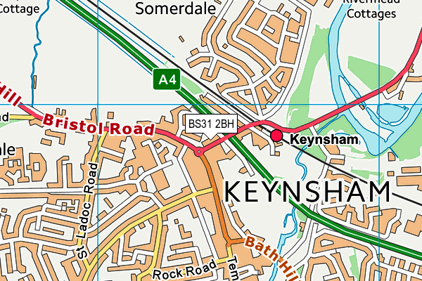 Map of PERFECT FIT (KEYNSHAM) LIMITED at district scale