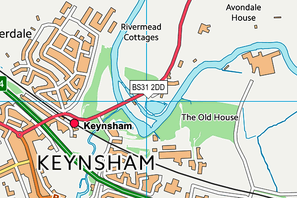 BS31 2DD map - OS VectorMap District (Ordnance Survey)