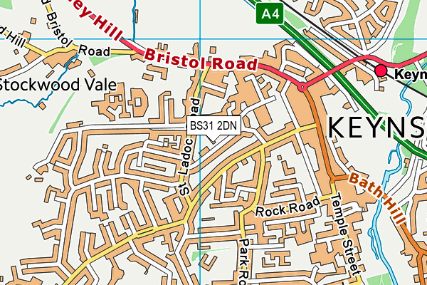 BS31 2DN map - OS VectorMap District (Ordnance Survey)