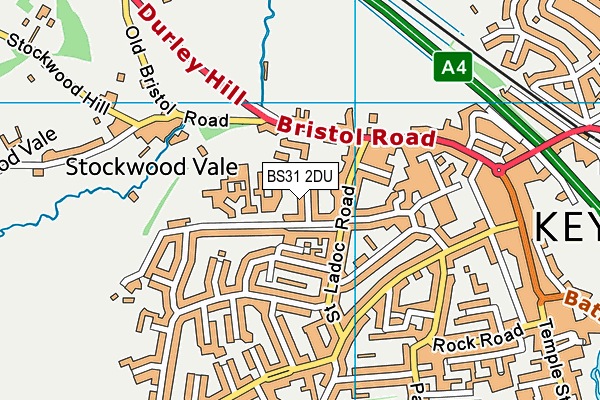 BS31 2DU map - OS VectorMap District (Ordnance Survey)