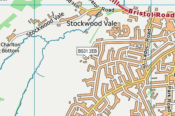 BS31 2EB map - OS VectorMap District (Ordnance Survey)