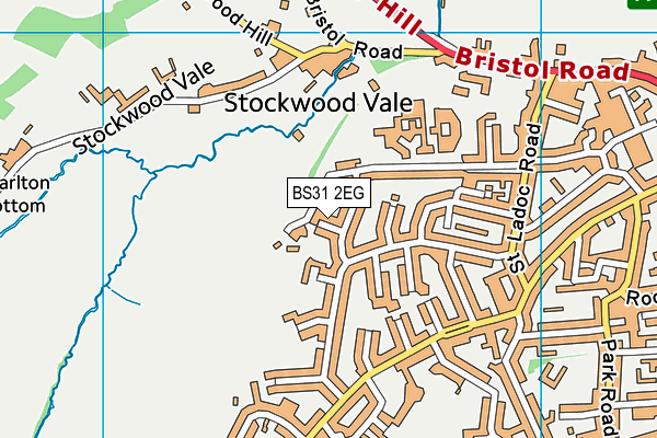 BS31 2EG map - OS VectorMap District (Ordnance Survey)