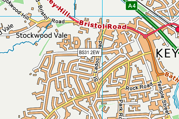 BS31 2EW map - OS VectorMap District (Ordnance Survey)